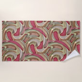 鮮やかな速度 ビーチタオル (正面)