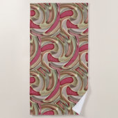 鮮やかな速度 ビーチタオル (正面)