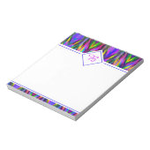 鮮やかな部族のシェブロン ノートパッド (回転)