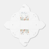 鮮やかな野の花のウェディングシャワー フェイバーボックス (折り畳みなし)