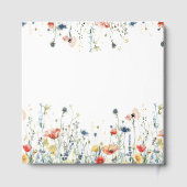 鮮やかな野の花のブライダルシャワー ゲストブック (裏面)