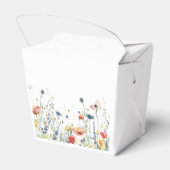 鮮やかな野の花のブライダルシャワー フェイバーボックス (裏面サイド)