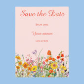 鮮やかな野の花 ポストカード