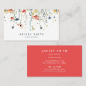 鮮やかな野の花 名刺 (正面/裏面)