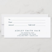 鮮やかな野生の花 ギフト券 (裏面)