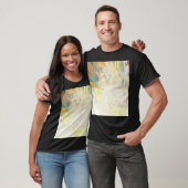 鮮やかな鉛筆のテクスチャ:バ芸術的ナー Tシャツ (ユニセックス)