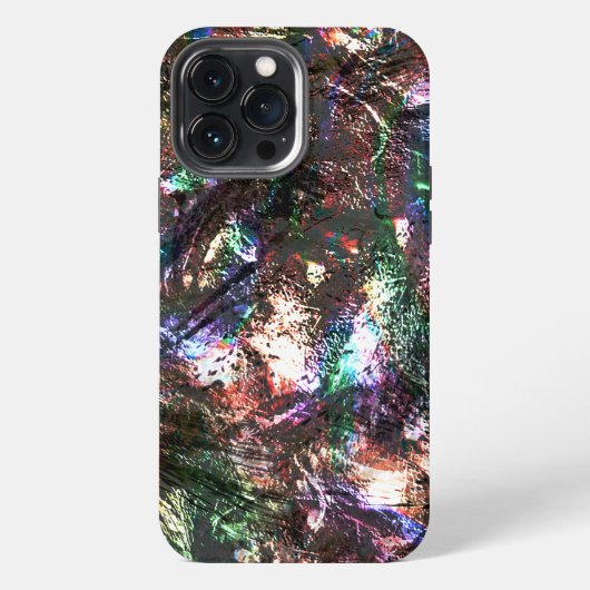 鮮やかな銅色の素朴な質感、粗さ iPhoneケース (裏面)