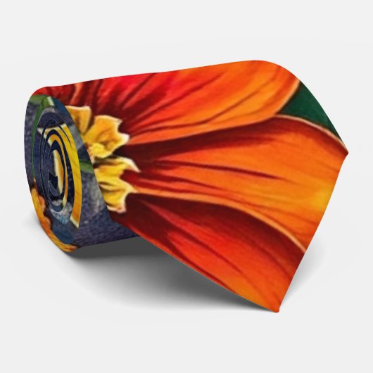 鮮やかな開花 ネクタイ (ロール)