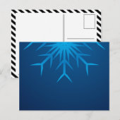 鮮やかな雪の結晶 ポストカード (正面/裏面)