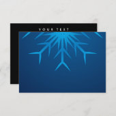 鮮やかな雪の結晶 招待状 (正面/裏面)