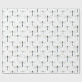 鮮やかな青いトンボ模様。  ラッピングペーパー (フラット)