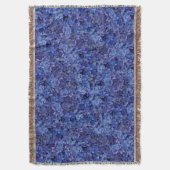 鮮やかな青いハイドランジア スローブランケット (正面縦)