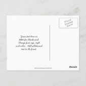 鮮やかな青いパンジーの花の写真 ポストカード (裏面)