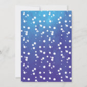 鮮やかな青いプールパーティーの招待状 招待状 (裏面)