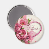 鮮やかな青い色のブライズシャワーが表示されています マグネット (正面/裏面)