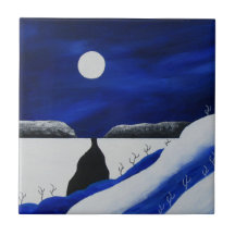 鮮やかな青の冬の南西の砂漠のクリスマス