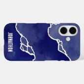 鮮やかな青の海岸の潮流 Case-Mate iPhoneケース (裏面 (横))