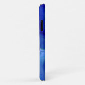 鮮やかな青色のマルブリードアルコールインクテクスモノグラム Case-Mate iPhoneケース (裏面/右)