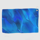 鮮やかな青色のメタリックな砂丘 ゴルフタオル (横)