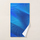 鮮やかな青色のメタリックな砂丘 バスタオルセット (ハンドタオル)