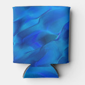 鮮やかな青色の色調のメタリックダン 缶クーラー (正面)