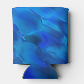 鮮やかな青色の色調のメタリックダン 缶クーラー (裏面)