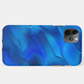 鮮やかな青色の色調のメタリックダン Case-Mate iPhoneケース (裏面(横))