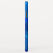 鮮やかな青色の色調のメタリックダン Case-Mate iPhoneケース (裏面/右)