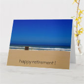 鮮やかな青 カード (黄色い花)