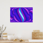 鮮やかな青 ポスター (キッチン)