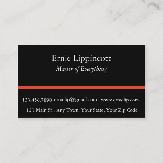 鮮やかな風景抽象芸術 名刺 (裏面)