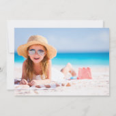 鮮やかな風船 | 誕生日おめでとう  裏面に写真 招待状 (裏面)