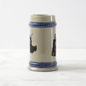 鮮やかな騎士のマグカップ ビールジョッキ (中央)