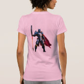 鮮やかな騎士のTシャツ Tシャツ (裏面)