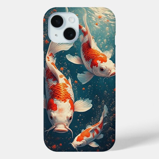 鮮やかな鯉の泳ぎ Case-Mate iPhoneケース (裏面)