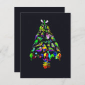鮮やかな鳥のクリスマスツリー (正面/裏面)