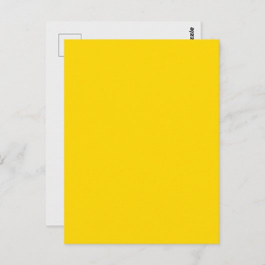 鮮やかな黄色のカスタムポストカードデザイン ポストカード (正面/裏面)