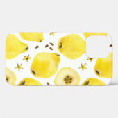 鮮やかな黄色のカンネの果実、水彩のシームレスなパ Case-Mate iPhoneケース (裏面 (横))