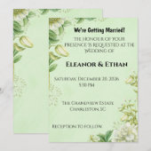 鮮やかな黄色のチューリップとラナンキュラス フォーマル ウェディング I (正面/裏面)