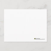 鮮やかな黄色のトゲトゲダリアの写真で「あなたのことを想って」 ポストカード (裏面)