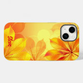 鮮やかな黄色の葉っぱ カスタマイズ可能 Case-Mate iPhoneケース (裏面 (横))