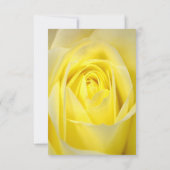 鮮やかな黄色バラ花フローラR.S.V.P 出欠カード (裏面)