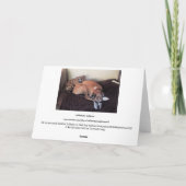 鮮やかな黄色 オレンジ色 ピンク色のH2Oカラー ポピー絵画 サンキューカード (裏面)