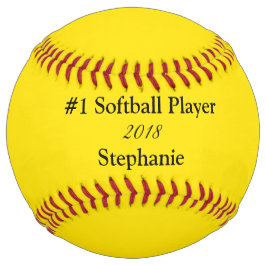 鮮やかな黄色 ソフトボール