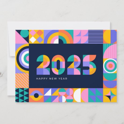 鮮やかな2025年新年 シーズンカード (正面)