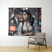 鮮やかな3Dカラフルデジタルアートタペストリー大型 タペストリー (インサイチュ(横))