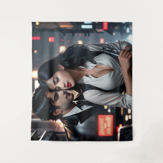 鮮やかな3Dカラフルデジタルアートタペストリー大型 タペストリー (正面)