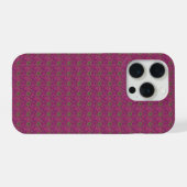鮮やかな60年代のサイケデリックペイズリー iPhoneケース (裏面横)