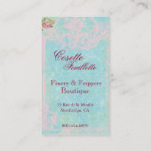 鮮やかなFifi-LaRueの華美な装飾品およびFripperyの名刺 名刺 (裏面)