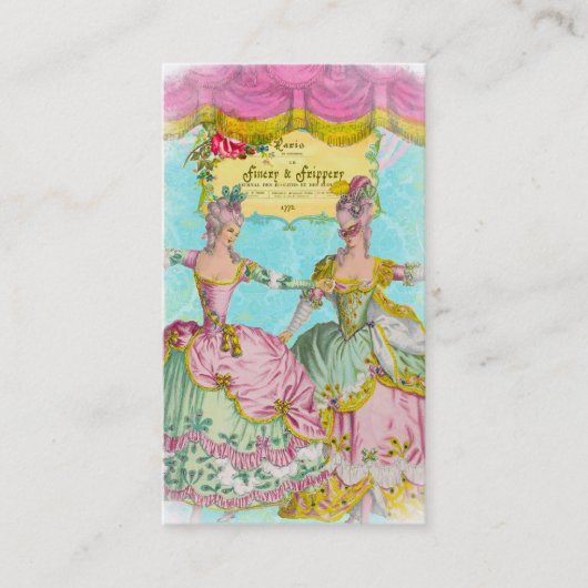 鮮やかなFifi-LaRueの華美な装飾品およびFripperyの名刺 名刺 (正面)